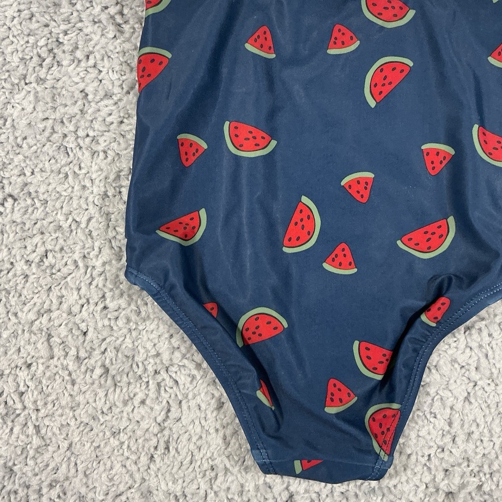 Carter's Baby Girls One Piece Swimsuit‎ Size 4T Blue Watermelon Print Pre-Owned - Picture 8 of 9